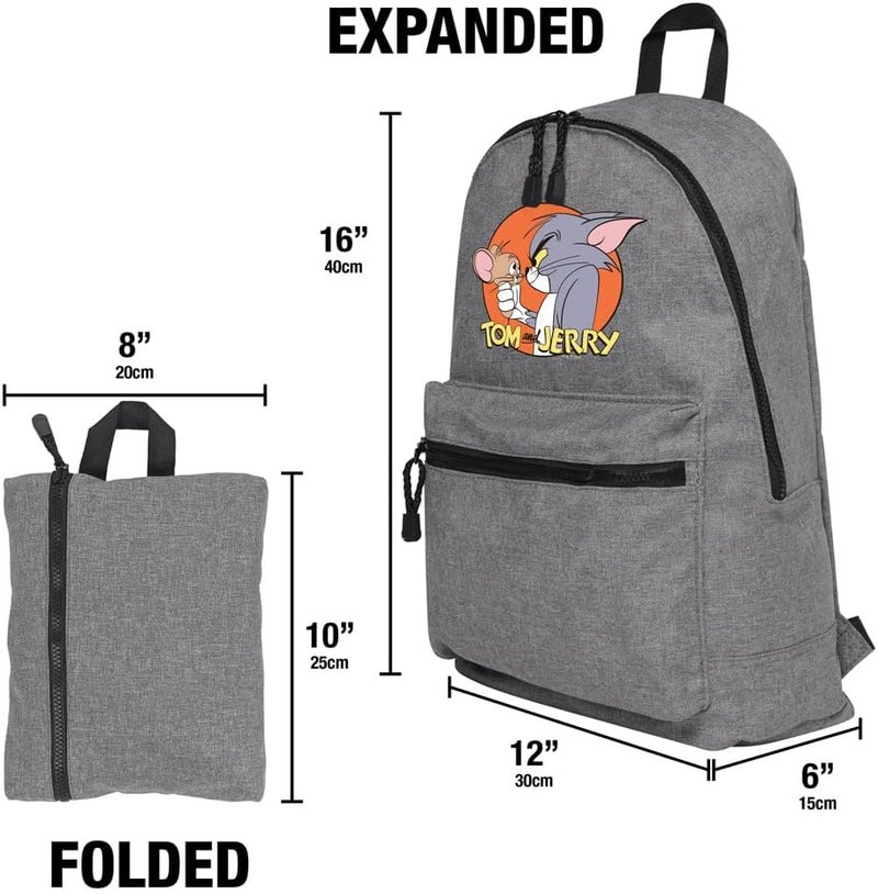 LOGOVISION Tom and Jerry Tom and Jerry Characters Lightweight Backpack for Work School Daily Use Packable for Travel - Image 4